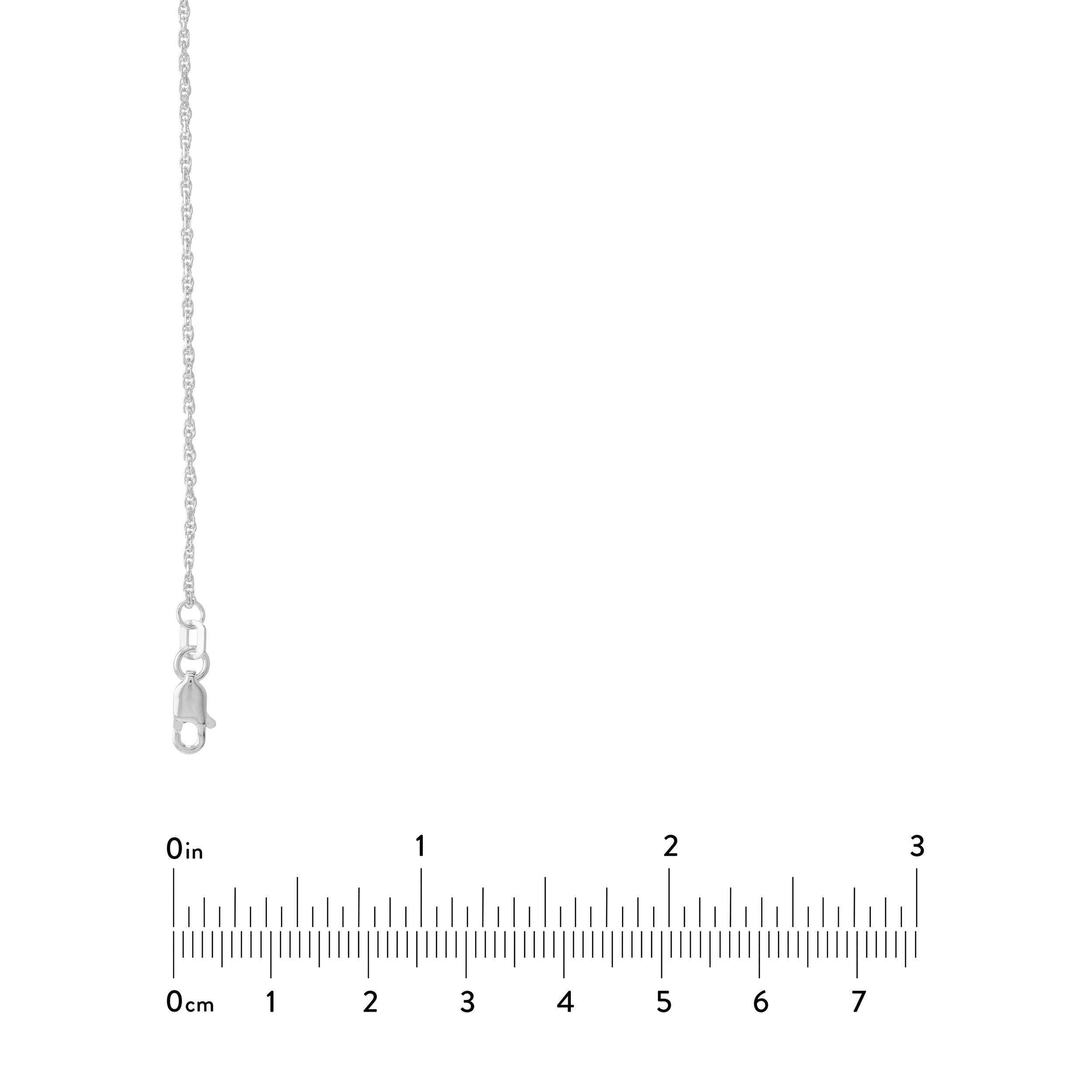 16" 1.05MM DOUBLE DIAMOND-CUT ROPE CHAIN NECKLACE | 10K WHITE GOLD | MZ000638-10B - Brownlee Jewelers