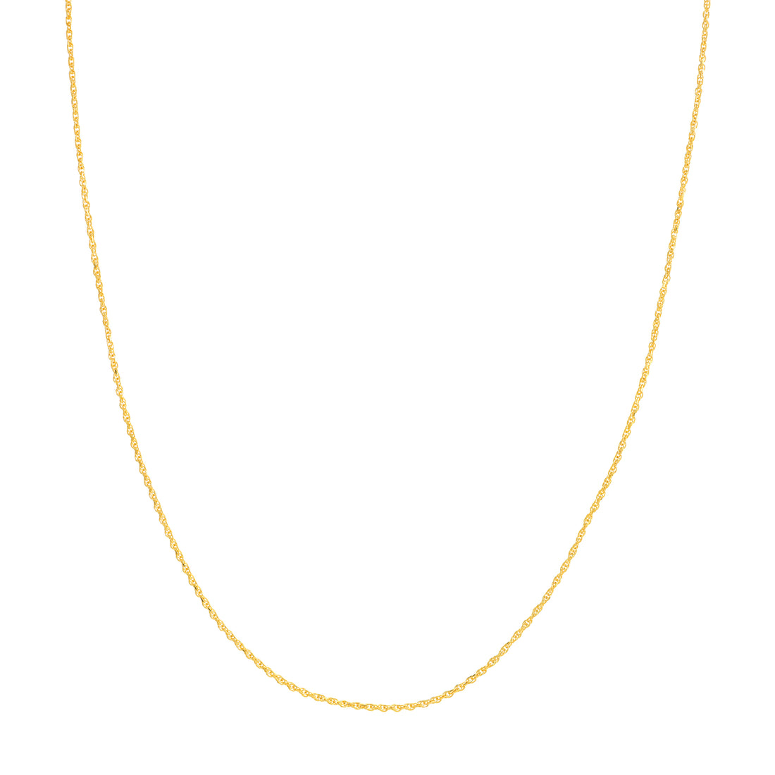 16" 1.05MM DOUBLE DIAMOND-CUT ROPE CHAIN NECKLACE | 10K YELLOW GOLD | MZ000638-10Y - Brownlee Jewelers