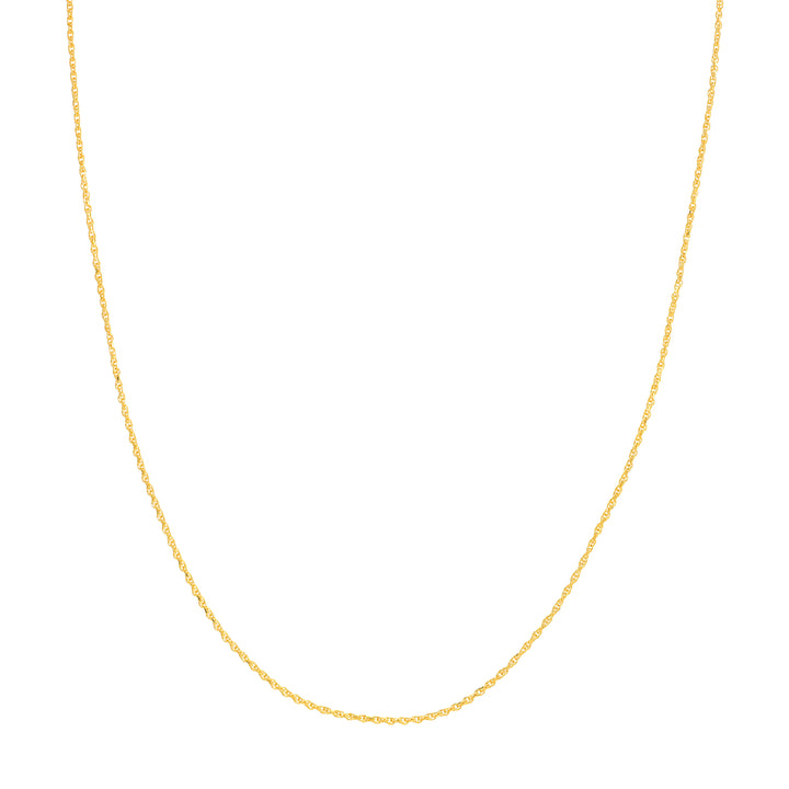 16" 1.05MM DOUBLE DIAMOND-CUT ROPE CHAIN NECKLACE | 10K YELLOW GOLD | MZ000638-10Y - Brownlee Jewelers