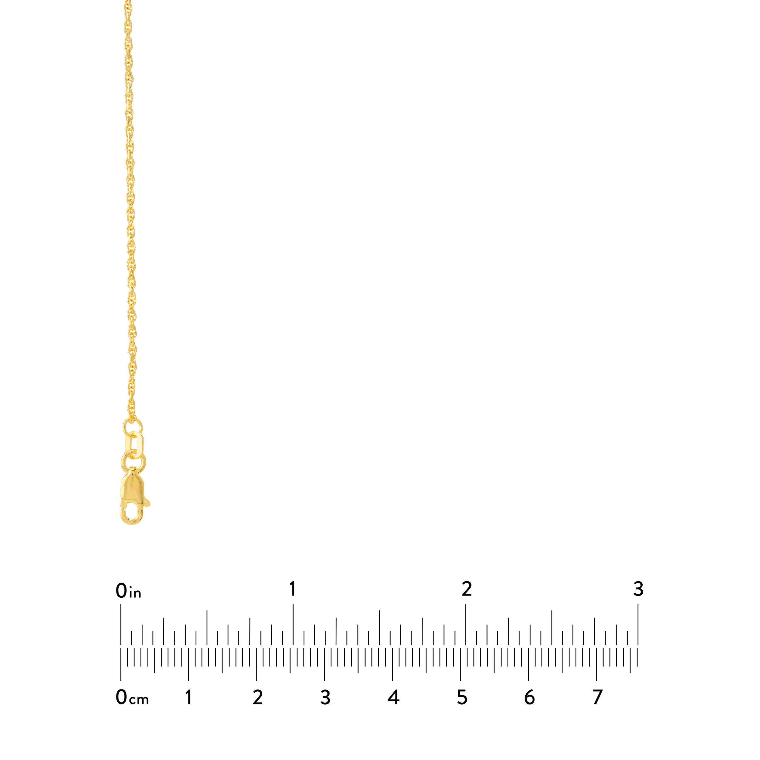 16" 1.05MM DOUBLE DIAMOND-CUT ROPE CHAIN NECKLACE | 10K YELLOW GOLD | MZ000638-10Y - Brownlee Jewelers