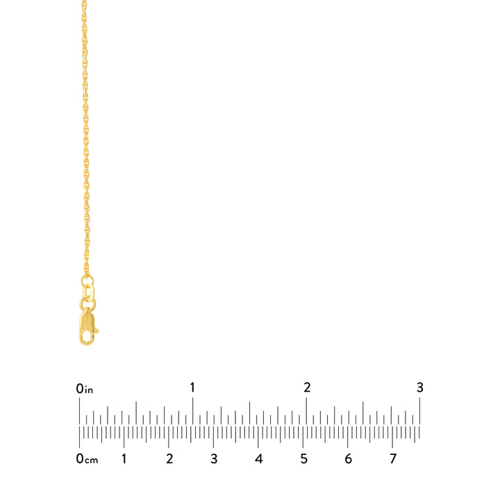 16" 1.05MM DOUBLE DIAMOND-CUT ROPE CHAIN NECKLACE | 10K YELLOW GOLD | MZ000638-10Y - Brownlee Jewelers