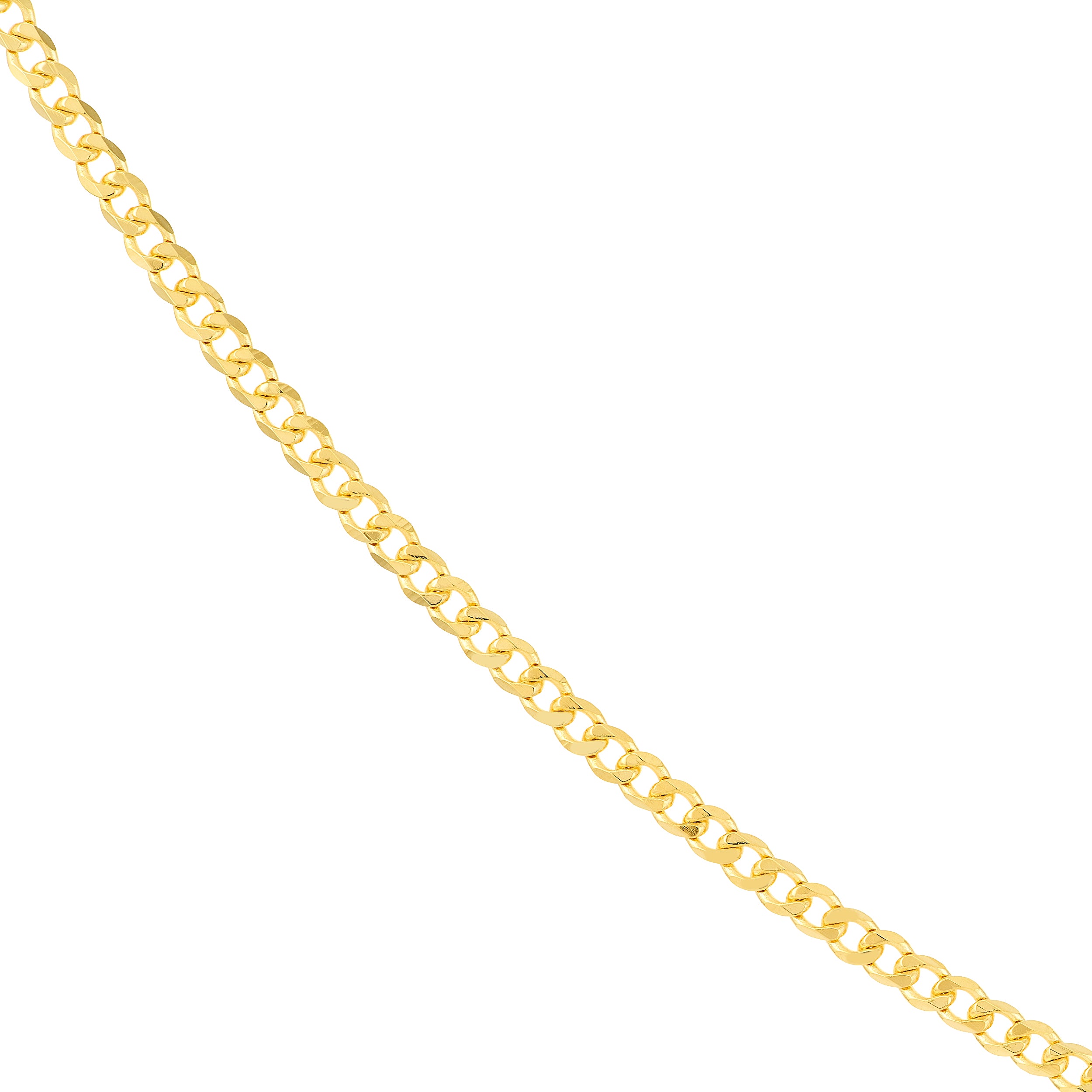 18" 2.7MM OPEN DIAMOND-CUT CURB CHAIN NECKLACE | 14K YELLOW GOLD | MZ001394-14Y - Brownlee Jewelers