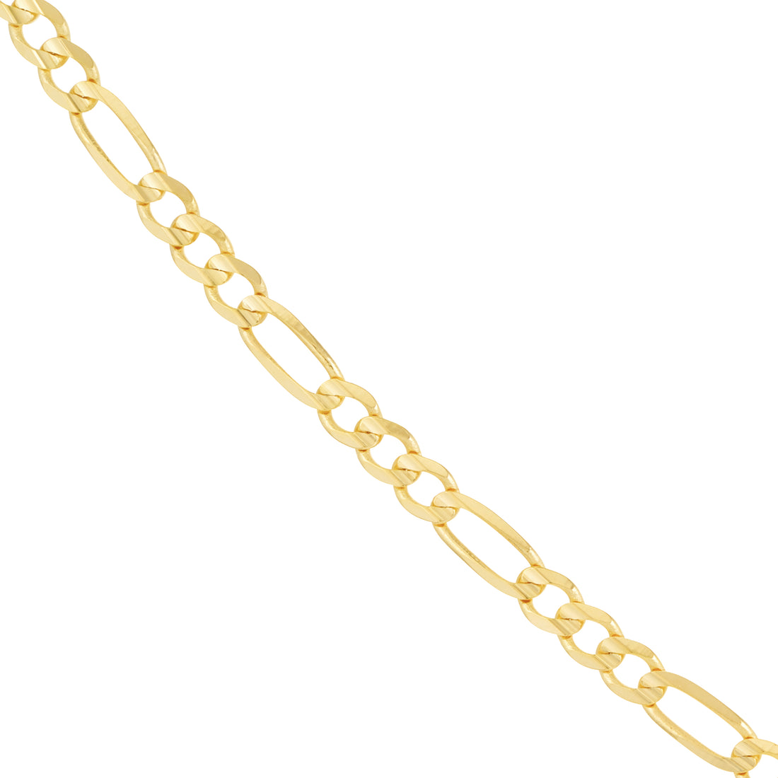 22" 3.9MM CONCAVE FIGARO CHAIN NECKLACE | 10K YELLOW GOLD | MZ001529-10Y - Brownlee Jewelers
