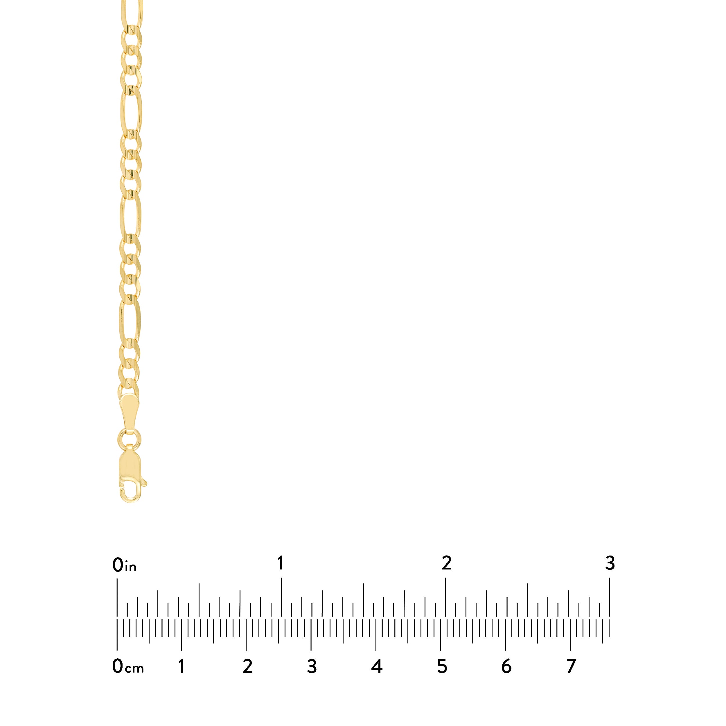 22" 3.9MM CONCAVE FIGARO CHAIN NECKLACE | 10K YELLOW GOLD | MZ001529-10Y - Brownlee Jewelers
