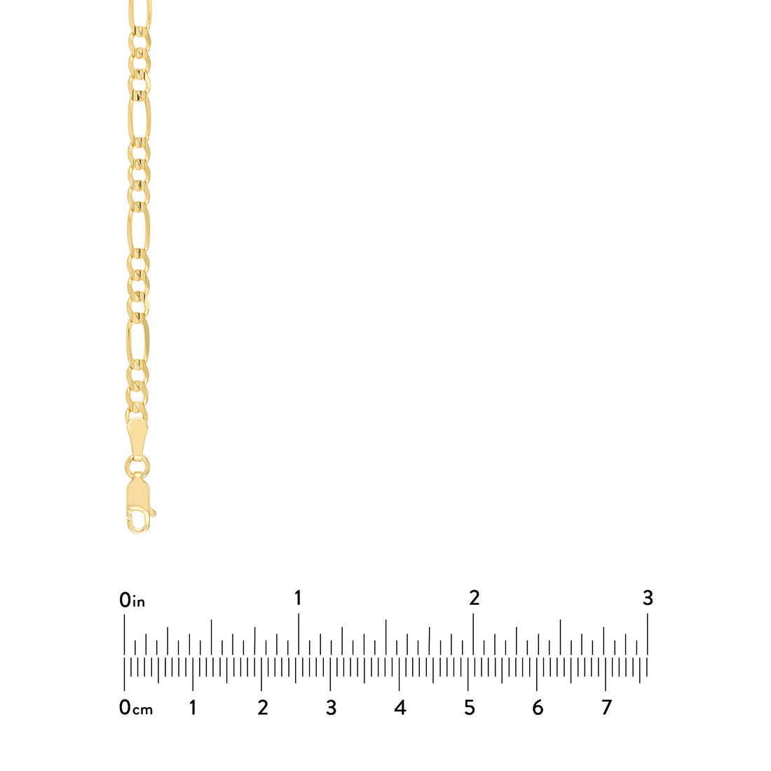 22" 3.9MM CONCAVE FIGARO CHAIN NECKLACE | 10K YELLOW GOLD | MZ001529-10Y - Brownlee Jewelers