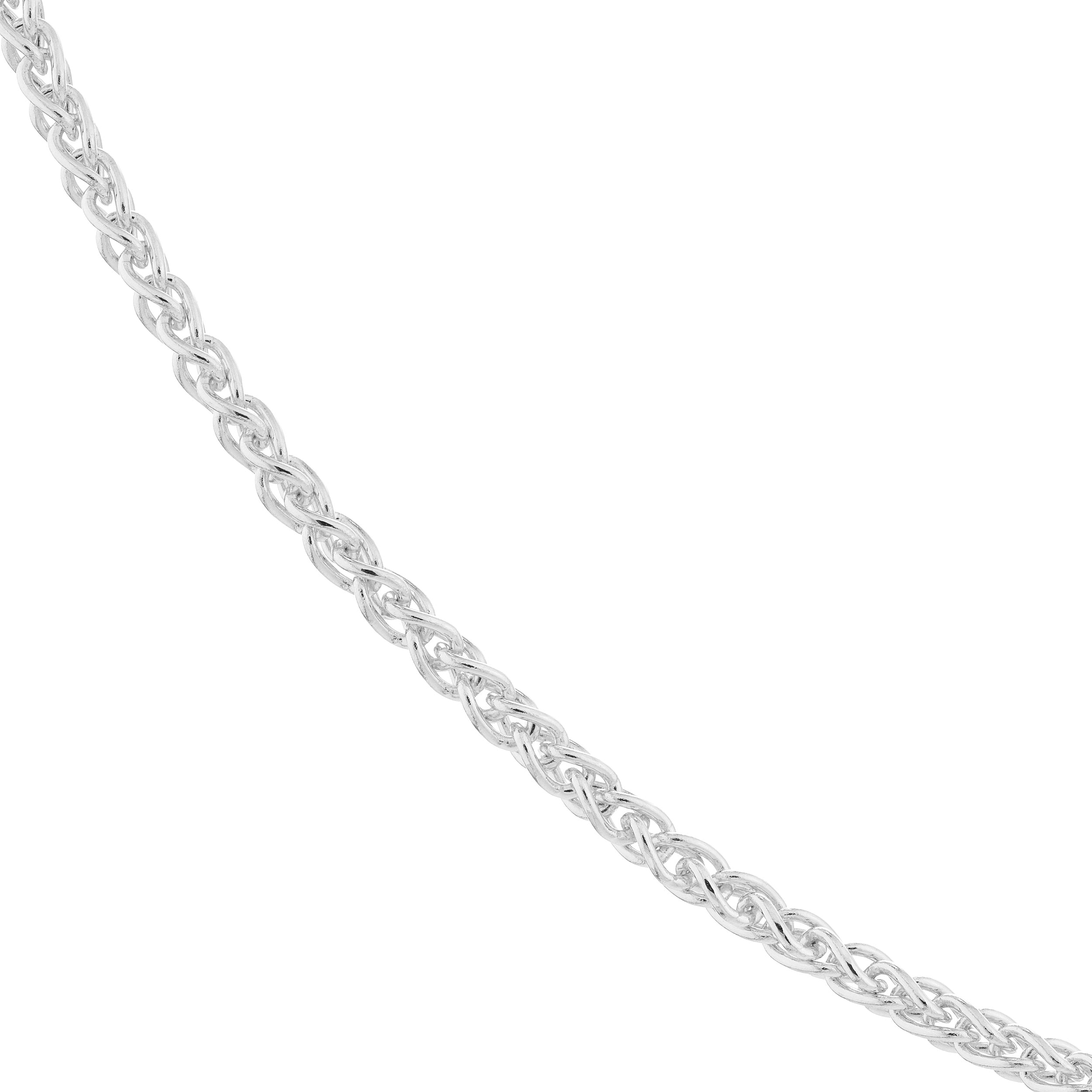 16" 1.65MM ROUND WHEAT CHAIN NECKLACE | 10K WHITE GOLD | MZ002052-10B - Brownlee Jewelers