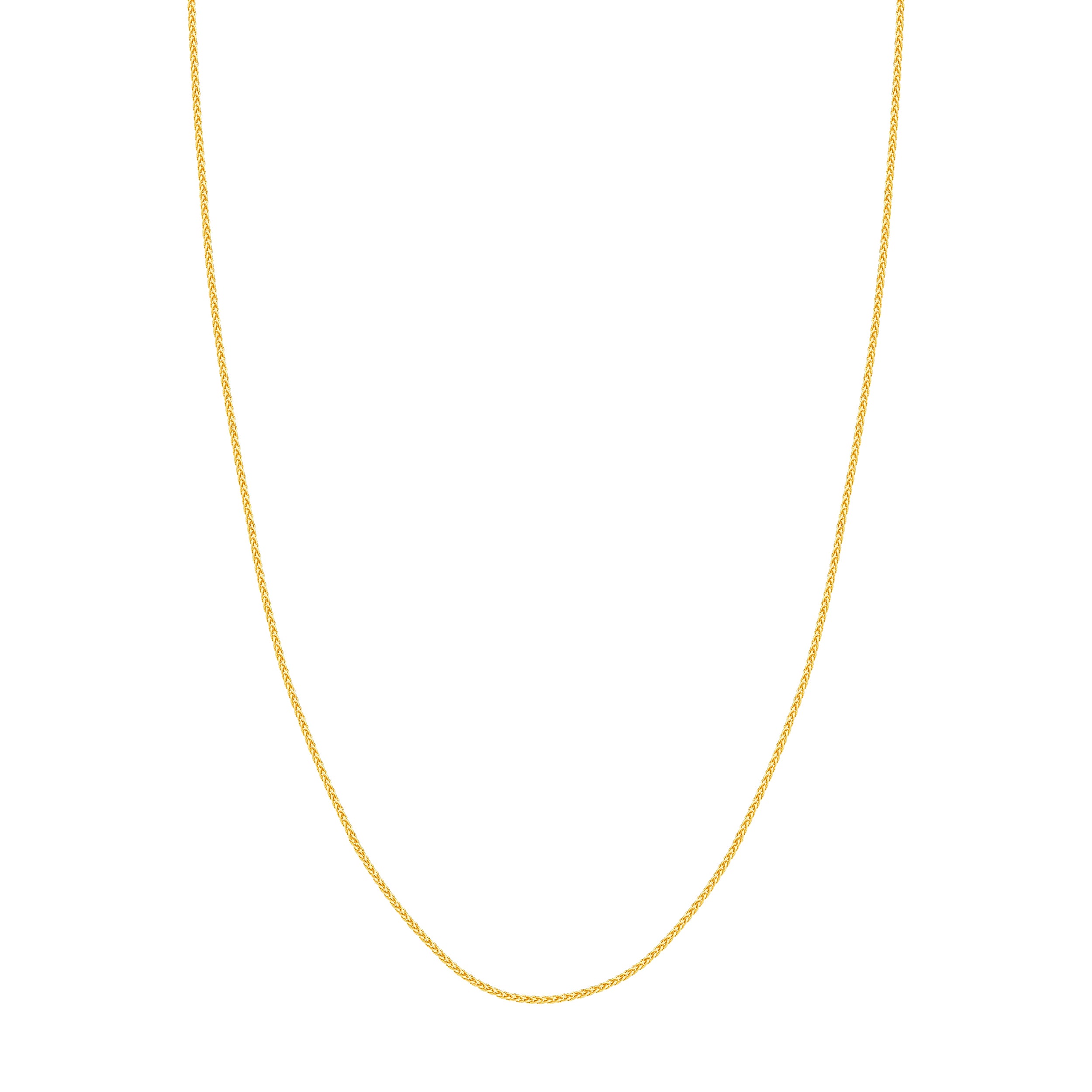 16" 1.65MM ROUND WHEAT CHAIN NECKLACE | 10K YELLOW GOLD | MZ002052-10Y - Brownlee Jewelers