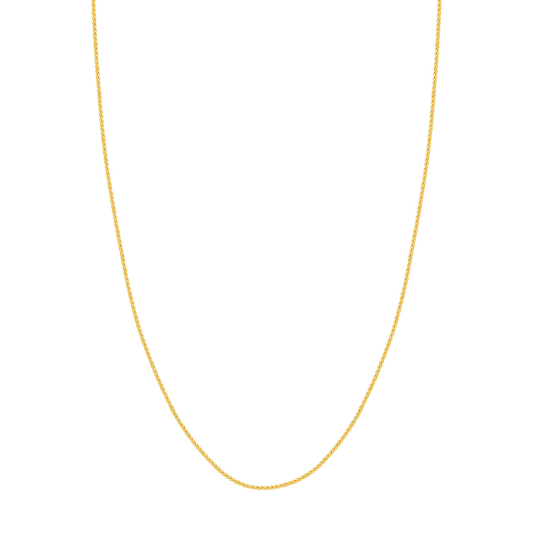 16" 1.65MM ROUND WHEAT CHAIN NECKLACE | 10K YELLOW GOLD | MZ002052-10Y - Brownlee Jewelers