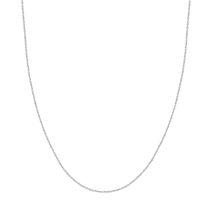 18" 1.37MM SPARKLE SINGAPORE CHAIN NECKLACE | 14K WHITE GOLD | MZ002242-14B - Brownlee Jewelers