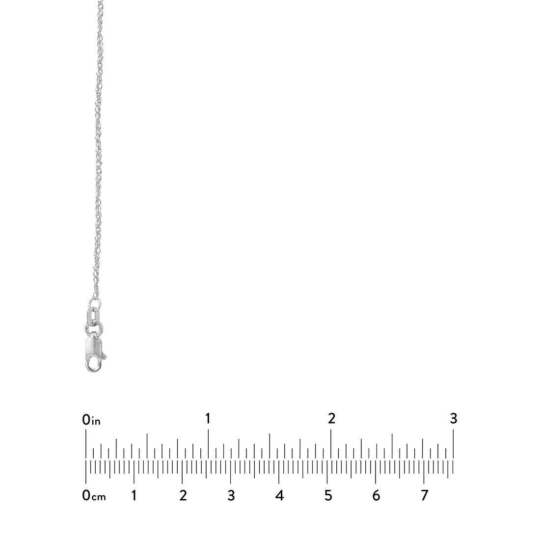 20" 1.37MM SPARKLE SINGAPORE CHAIN NECKLACE | 14K WHITE GOLD | MZ002242-14B - Brownlee Jewelers