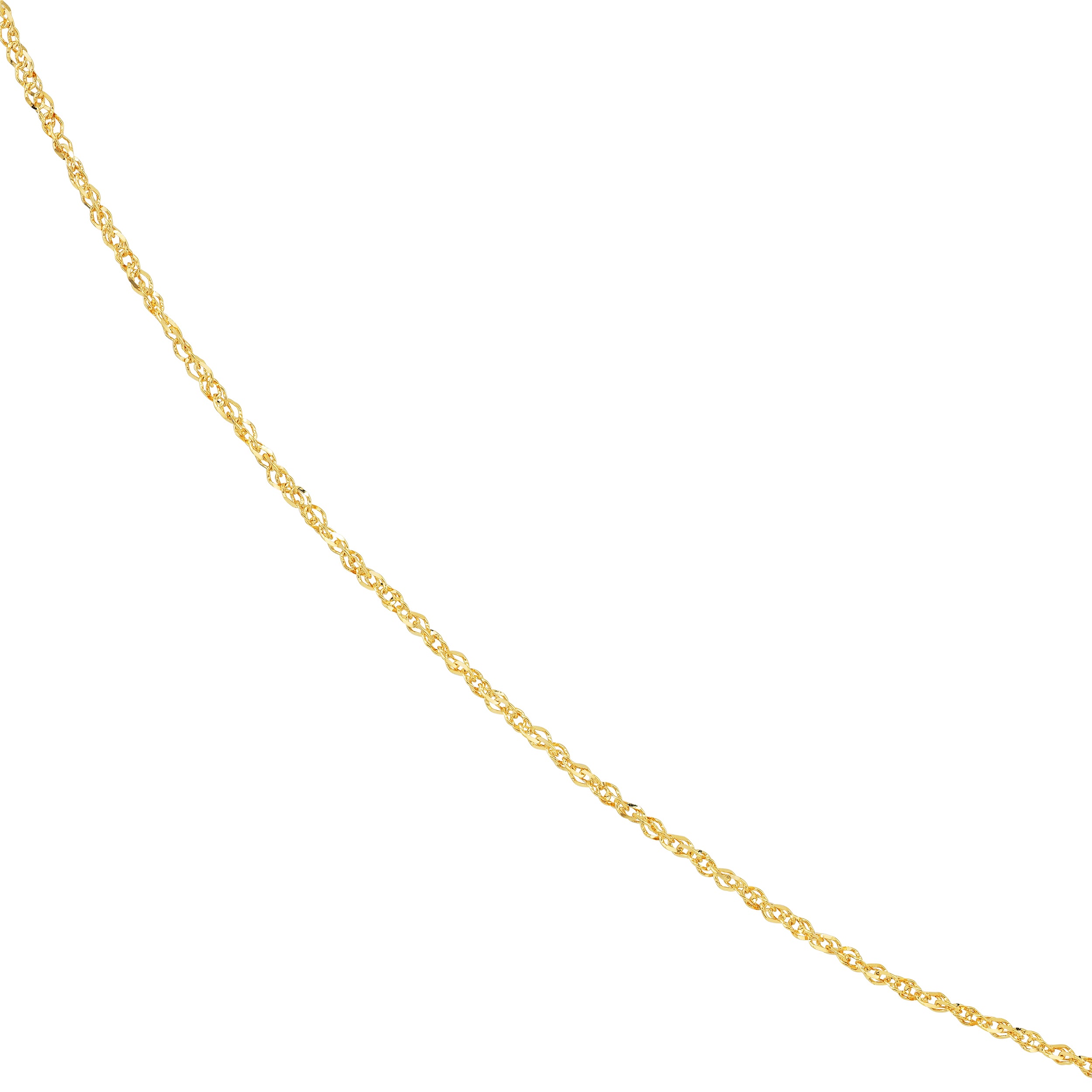 20" 1.37MM SPARKLE SINGAPORE CHAIN NECKLACE | 14K YELLOW GOLD | MZ002242-14Y - Brownlee Jewelers