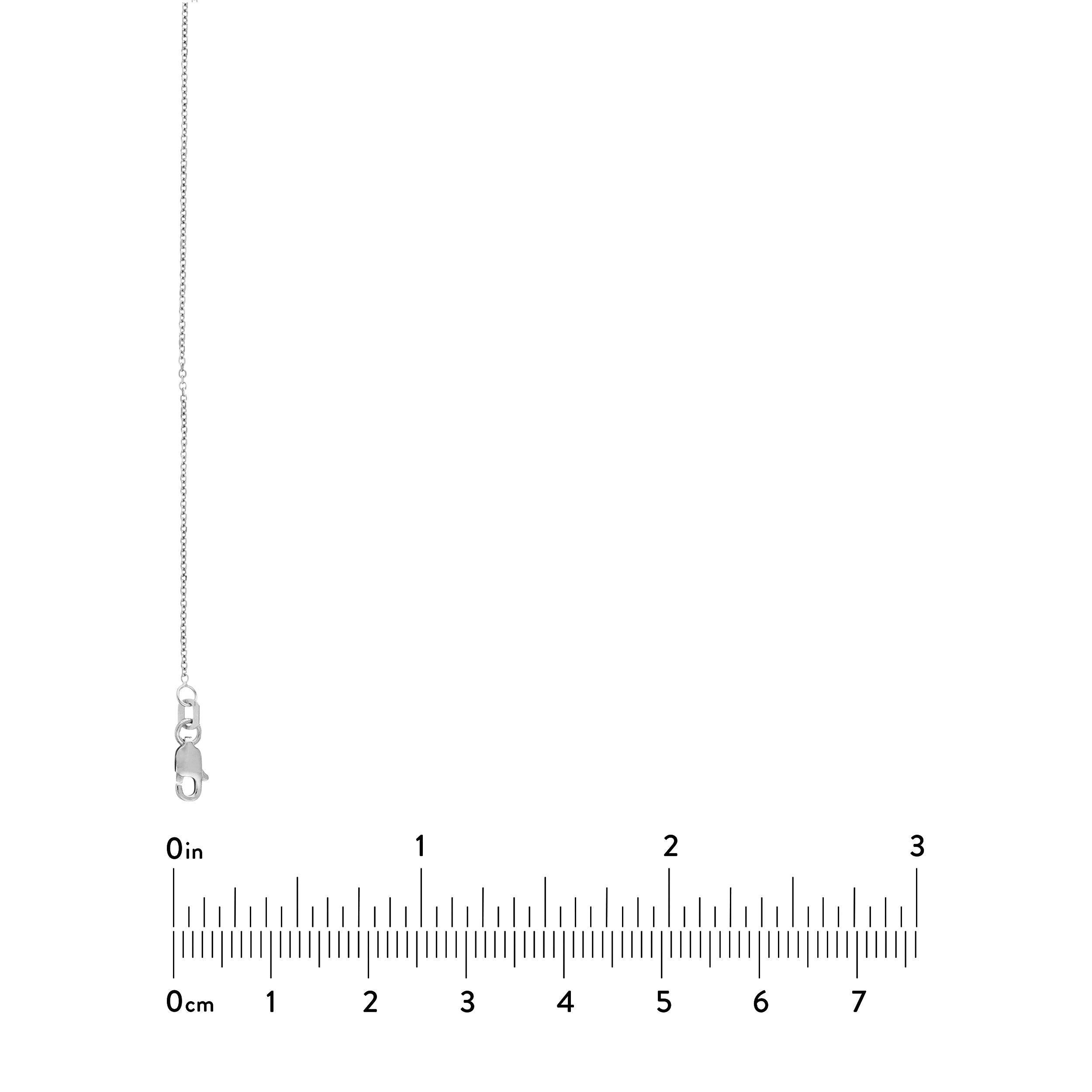 18" 1.05MM DIAMOND-CUT CABLE CHAIN NECKLACE | 10K WHITE GOLD | MZ002328-10B - Brownlee Jewelers