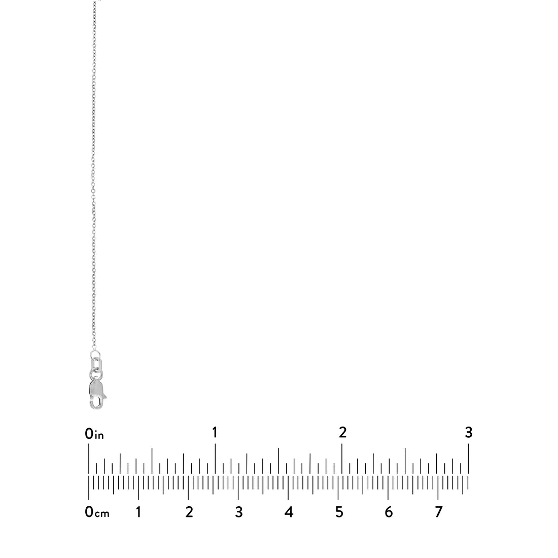 18" 1.05MM DIAMOND-CUT CABLE CHAIN NECKLACE | 10K WHITE GOLD | MZ002328-10B - Brownlee Jewelers