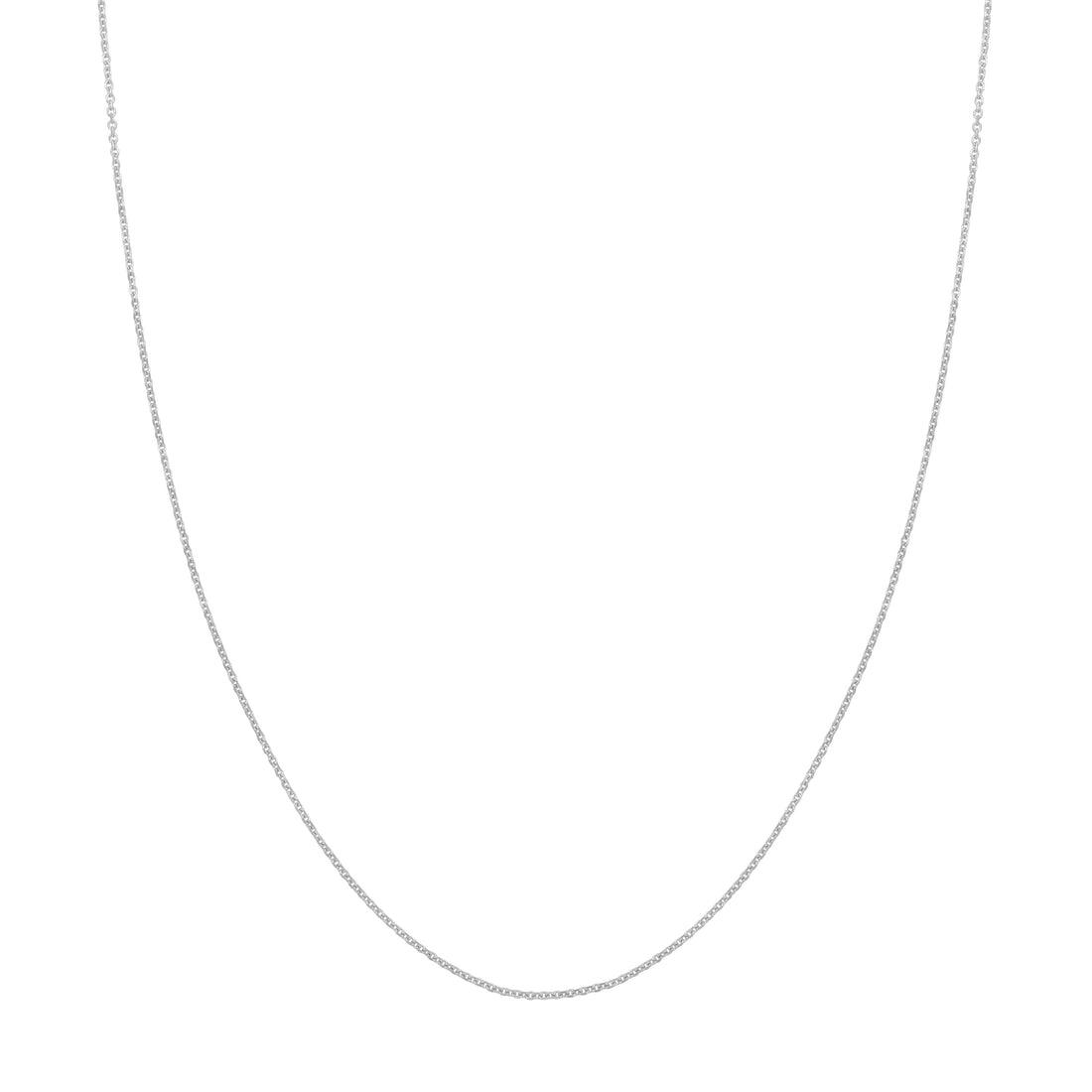 20" 1.05MM DIAMOND-CUT CABLE CHAIN NECKLACE | 10K WHITE GOLD | MZ002328-10B - Brownlee Jewelers