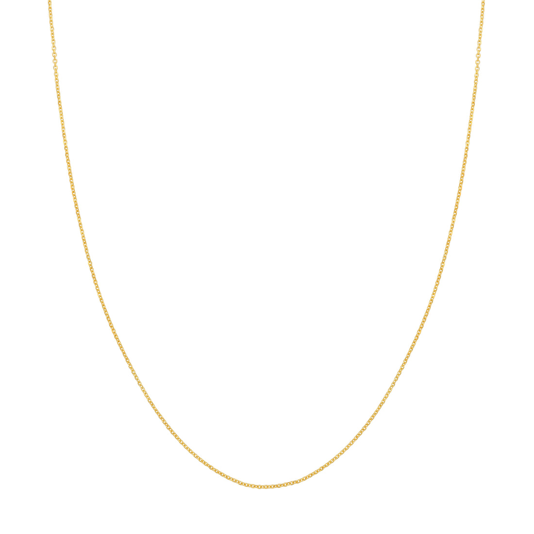 20" 1.05MM DIAMOND-CUT CABLE CHAIN NECKLACE | 10K YELLOW GOLD | MZ002328-10Y - Brownlee Jewelers