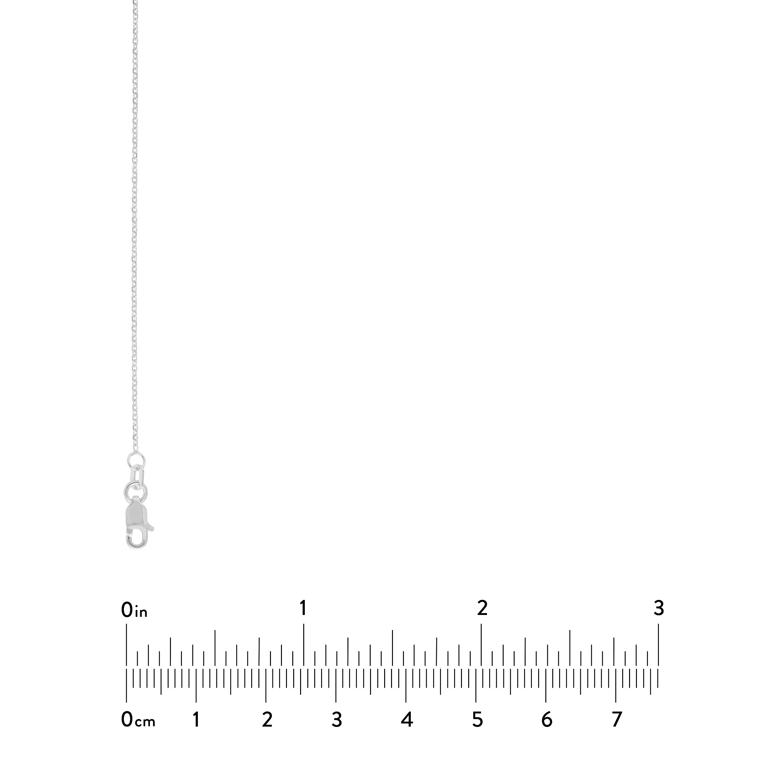 18" 1.05MM ADJUSTABLE OPEN DIAMOND-CUT CABLE CHAIN NECKLACE | 10K WHITE GOLD | MZ002331-10B - Brownlee Jewelers