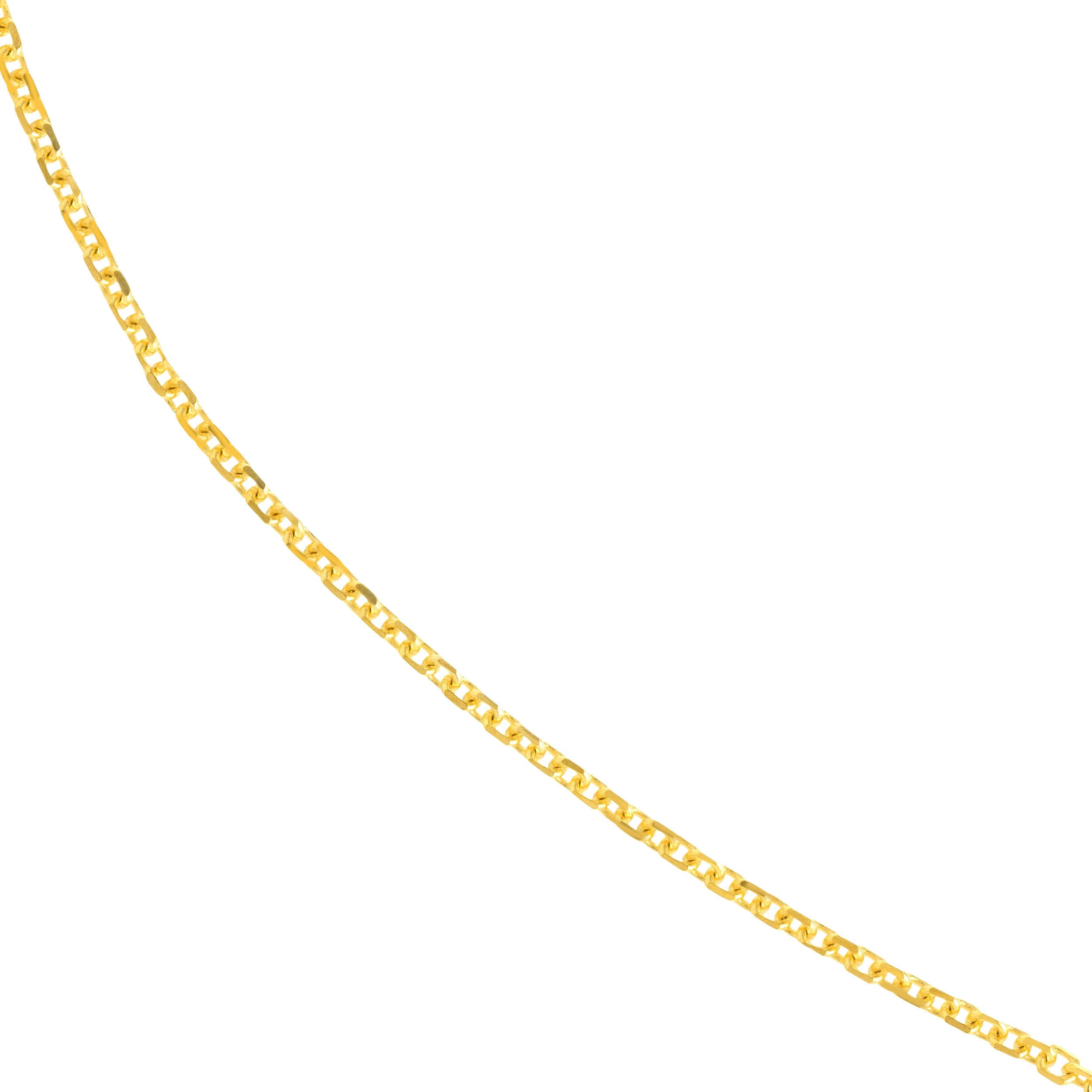 18" 1.05MM ADJUSTABLE OPEN DIAMOND-CUT CABLE CHAIN NECKLACE | 10K YELLOW GOLD | MZ002331-10Y - Brownlee Jewelers