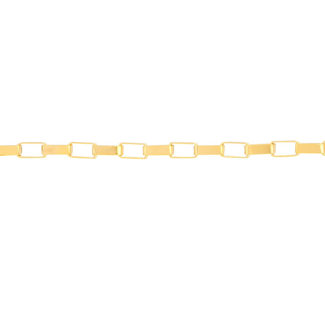 7.25" 0.88MM LONG BOX CHAIN BRACELET | 14K YELLOW GOLD | MZ002428-14Y - Brownlee Jewelers