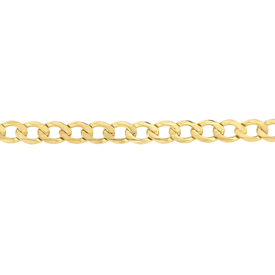 8.5" 7.2MM OPEN CURB CHAIN BRACELET | 10K YELLOW GOLD | MZ003000-10Y - Brownlee Jewelers