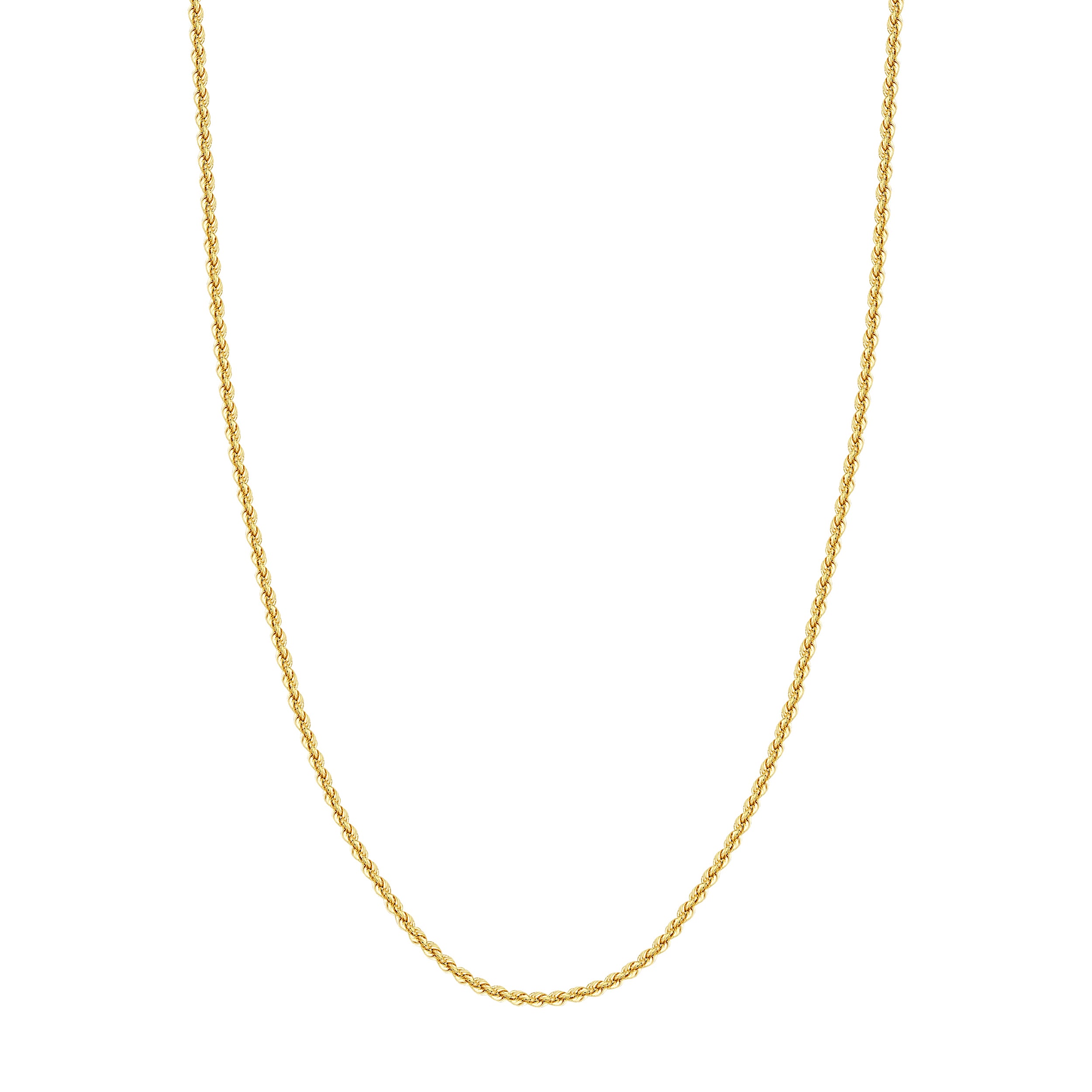 24" 2.9MM HOLLOW ROPE CHAIN NECKLACE | 10K YELLOW GOLD | MZ003269-10Y - Brownlee Jewelers