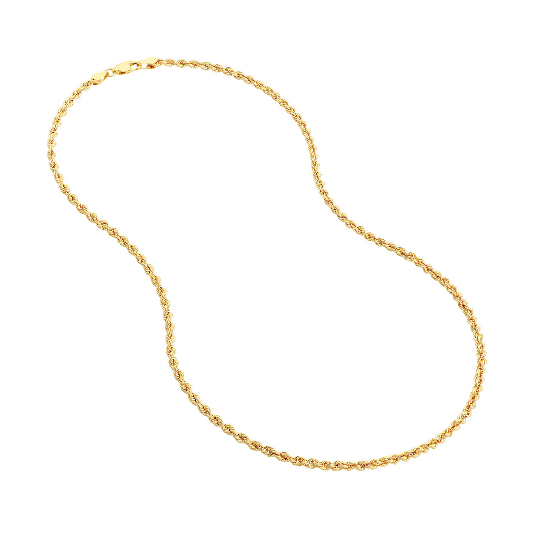 24" 2.9MM HOLLOW ROPE CHAIN NECKLACE | 10K YELLOW GOLD | MZ003269-10Y - Brownlee Jewelers