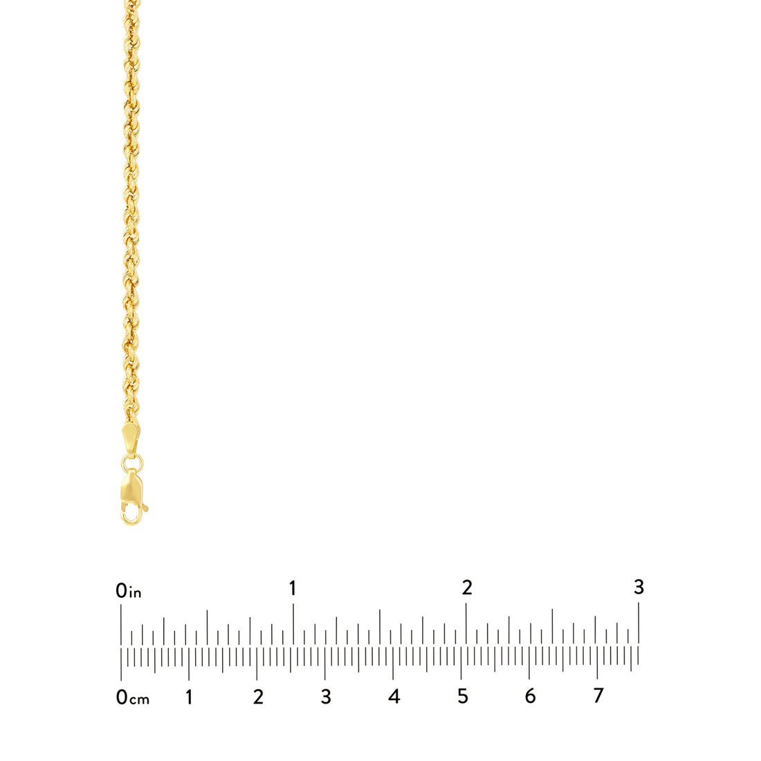 24" 2.9MM HOLLOW ROPE CHAIN NECKLACE | 10K YELLOW GOLD | MZ003269-10Y - Brownlee Jewelers
