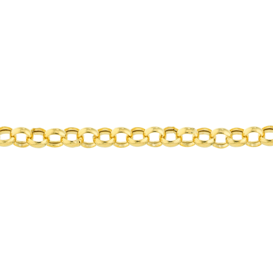 7.25" 3.75MM HOLLOW ROLO CHAIN BRACELET | 14K YELLOW GOLD | MZ003399-14Y - Brownlee Jewelers