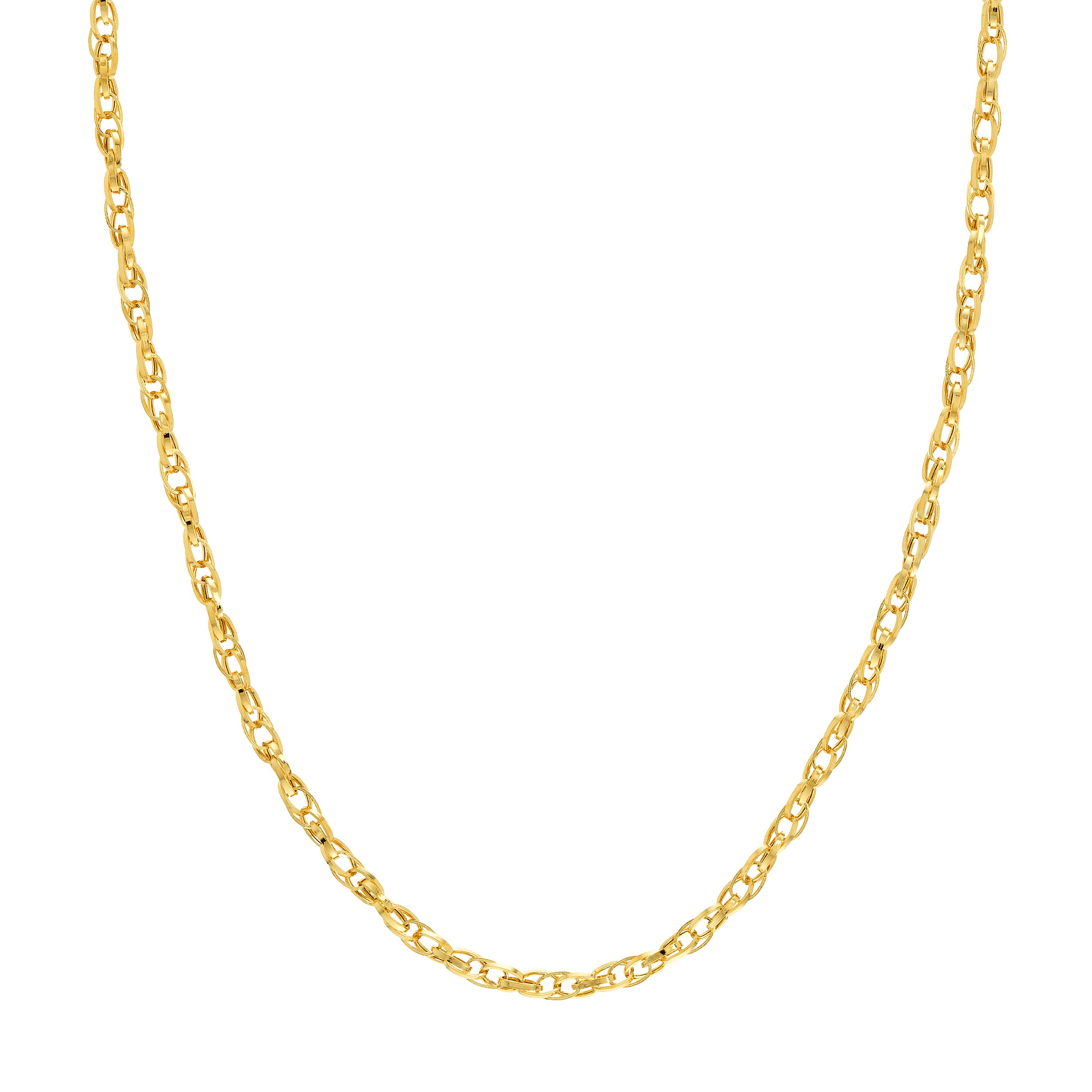 18" 3.7MM HOLLOW NECKLACE | 14K YELLOW GOLD | MZ003609-14Y - Brownlee Jewelers