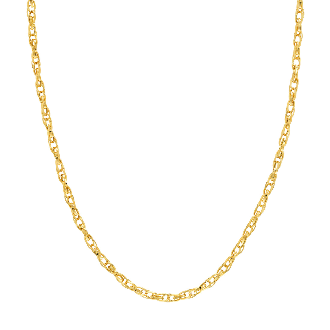 18" 3.7MM HOLLOW NECKLACE | 14K YELLOW GOLD | MZ003609-14Y - Brownlee Jewelers