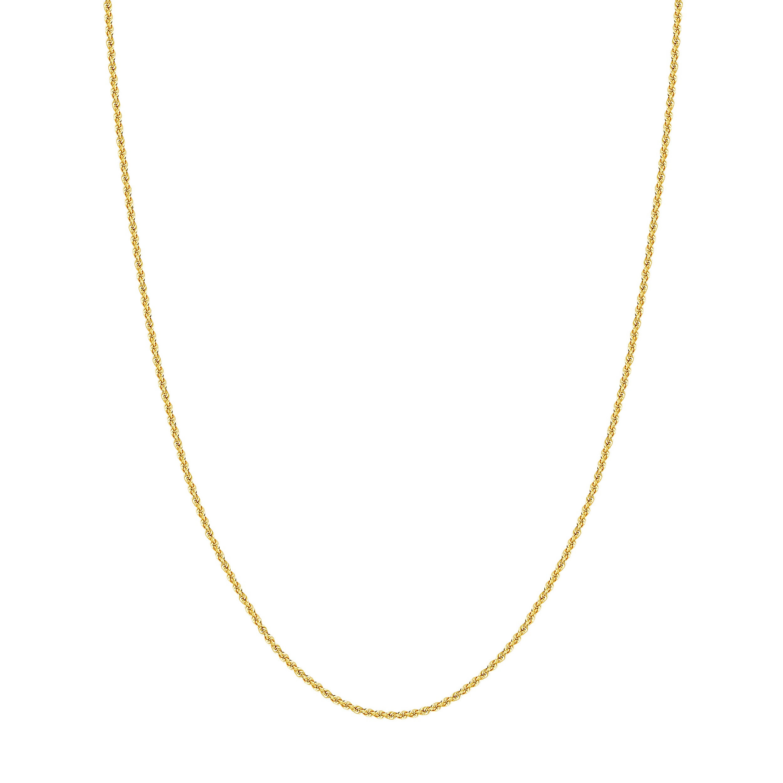 18" 2MM HOLLOW ROPE CHAIN NECKLACE | 10K YELLOW GOLD | MZ003616-10Y - Brownlee Jewelers