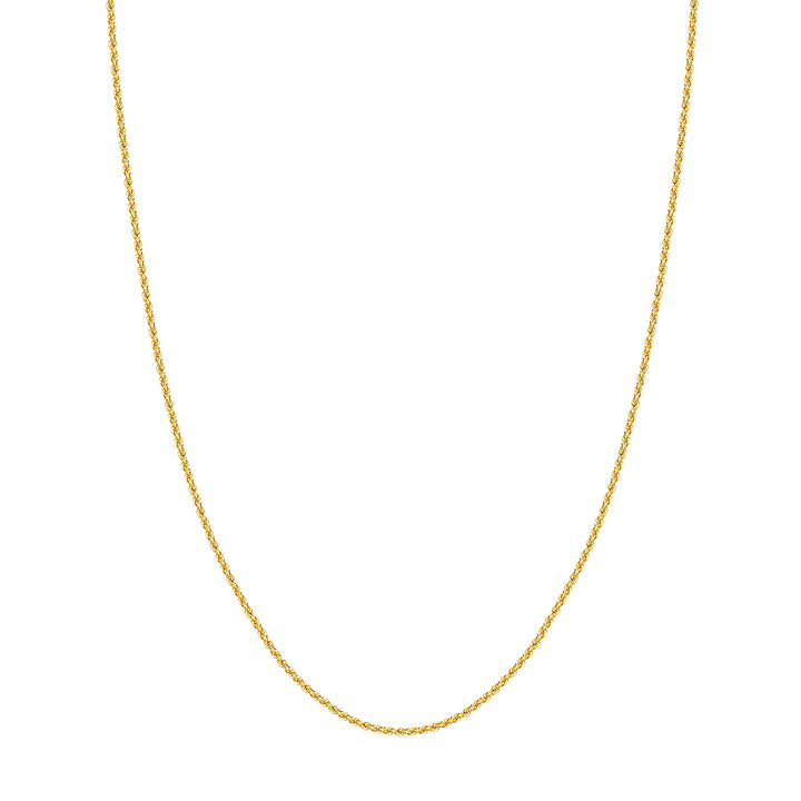 18" 2MM HOLLOW ROPE CHAIN NECKLACE | 10K YELLOW GOLD | MZ003616-10Y - Brownlee Jewelers