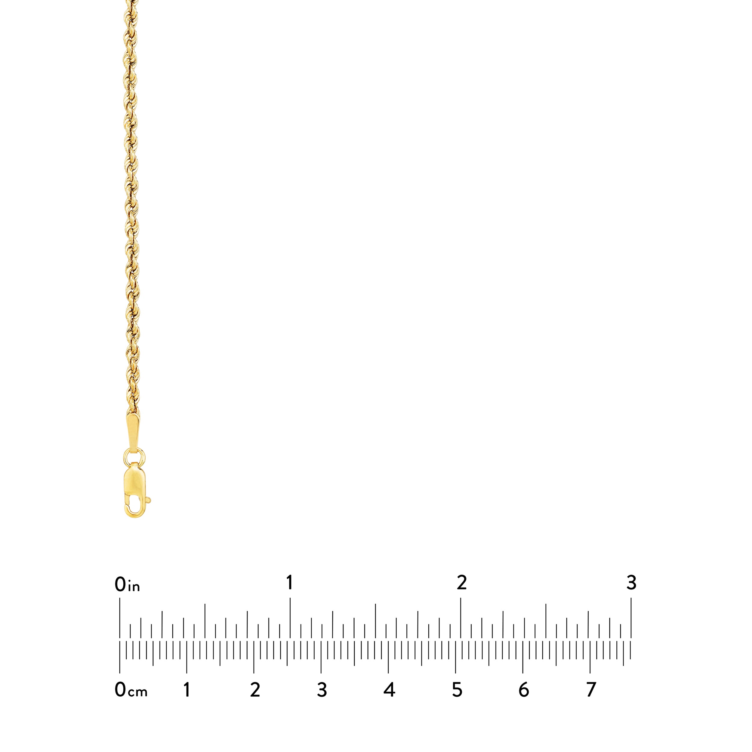 18" 2MM HOLLOW ROPE CHAIN NECKLACE | 10K YELLOW GOLD | MZ003616-10Y - Brownlee Jewelers
