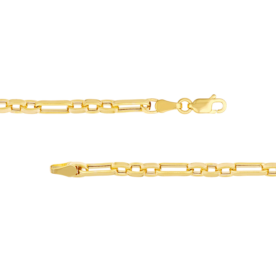 7.5" 4.25MM HOLLOW OVAL LINK BRACELET | 14K YELLOW GOLD | MZ005042-14Y - Brownlee Jewelers