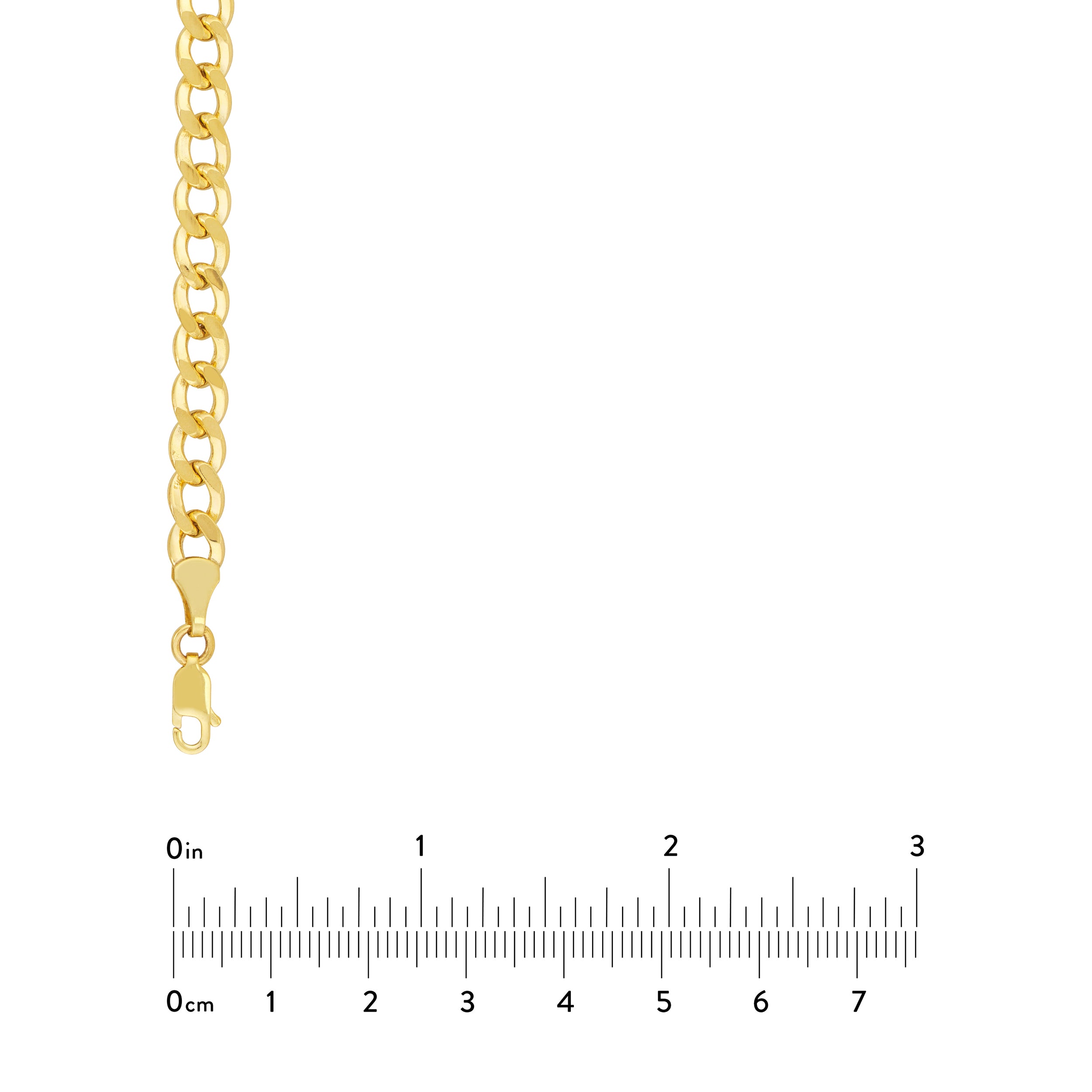 22" 5.9MM DIAMOND-CUT HOLLOW CUBAN CHAIN NECKLACE | 10K YELLOW GOLD | MZ005151-10Y - Brownlee Jewelers