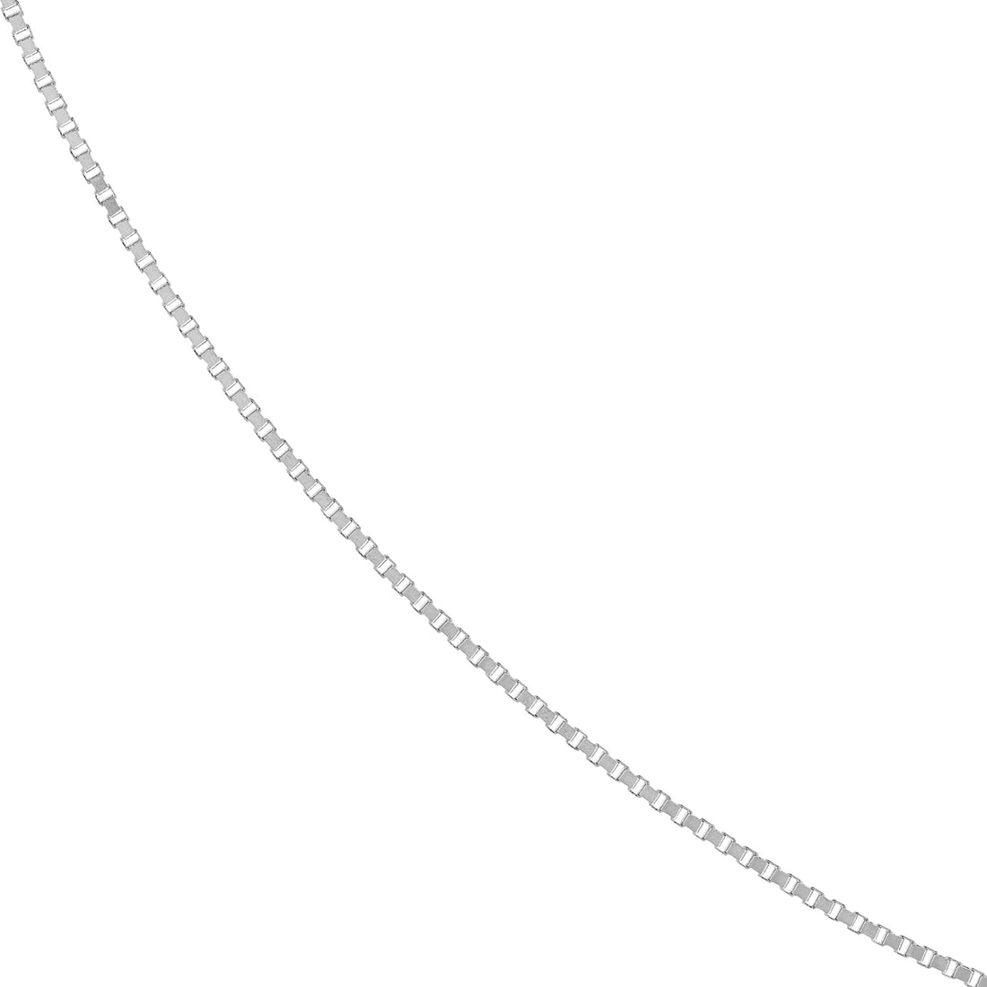 18" 0.55MM ADJUSTABLE BOX CHAIN NECKLACE | 10K WHITE GOLD | MZ005831-10B - Brownlee Jewelers