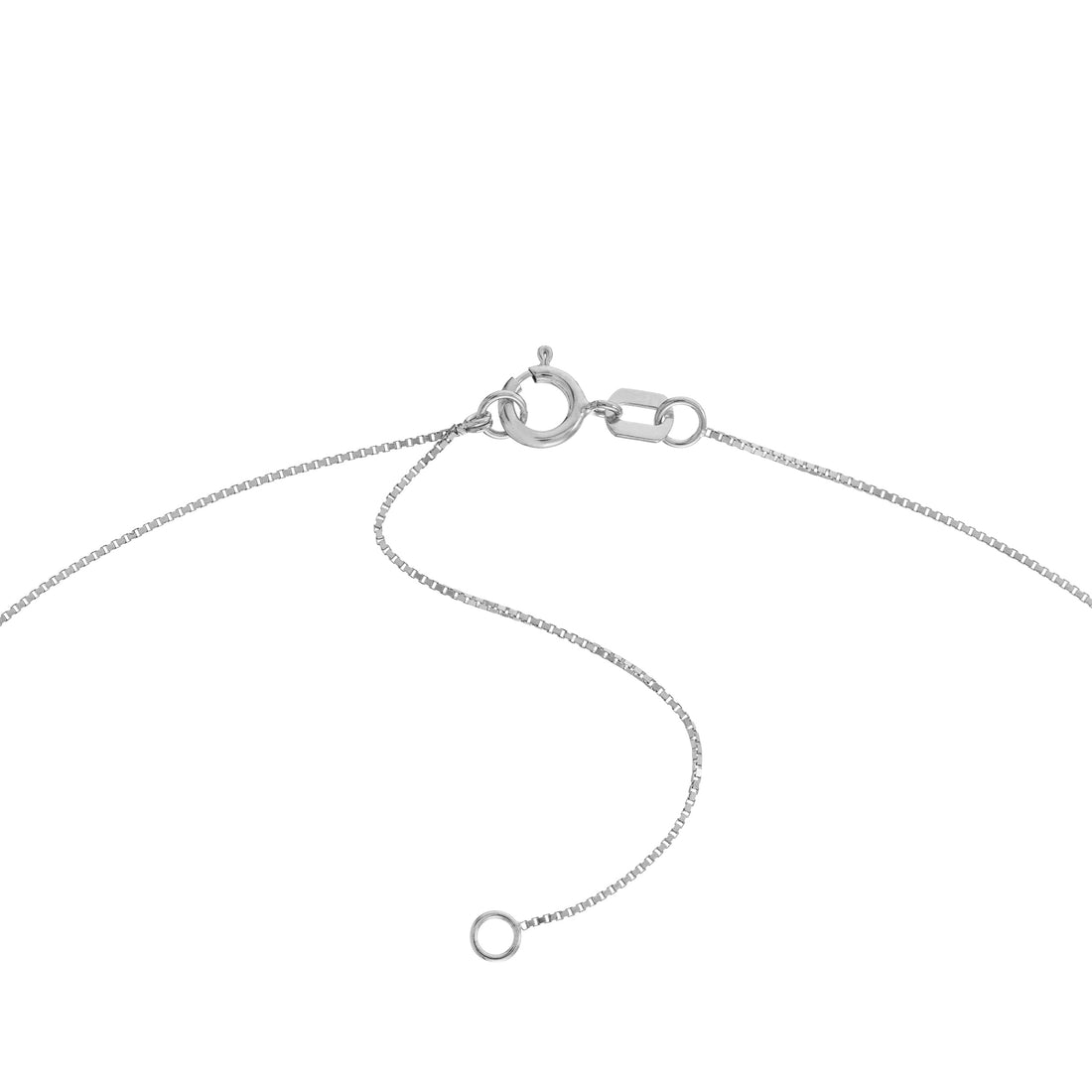 18" 0.55MM ADJUSTABLE BOX CHAIN NECKLACE | 10K WHITE GOLD | MZ005831-10B - Brownlee Jewelers