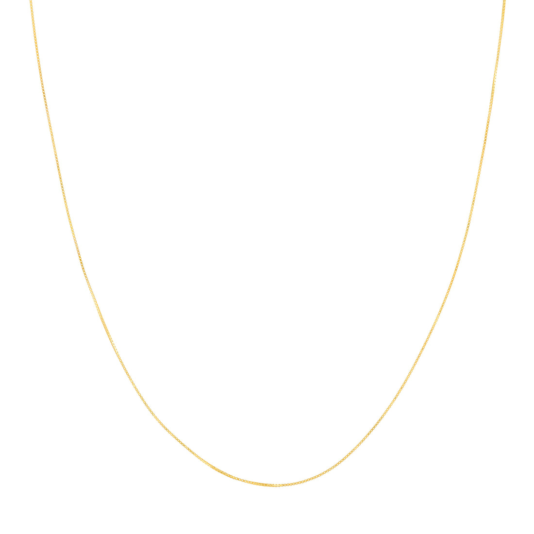 18" ADJUSTABLE BOX CHAIN NECKLACE | 10K YELLOW GOLD | MZ005831-10Y - Brownlee Jewelers