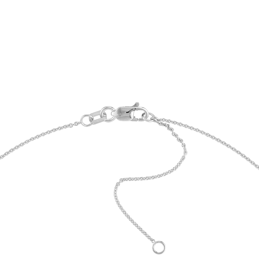 18" 0.9MM ADJUSTABLE TIGHT CABLE CHAIN NECKLACE | 10K WHITE GOLD | MZ005832-10B - Brownlee Jewelers