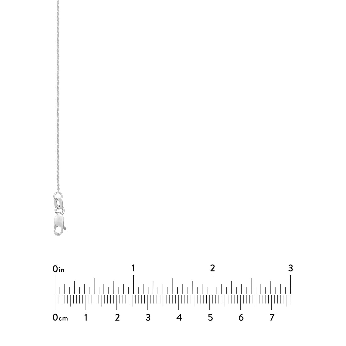 18" 0.9MM ADJUSTABLE TIGHT CABLE CHAIN NECKLACE | 10K WHITE GOLD | MZ005832-10B - Brownlee Jewelers