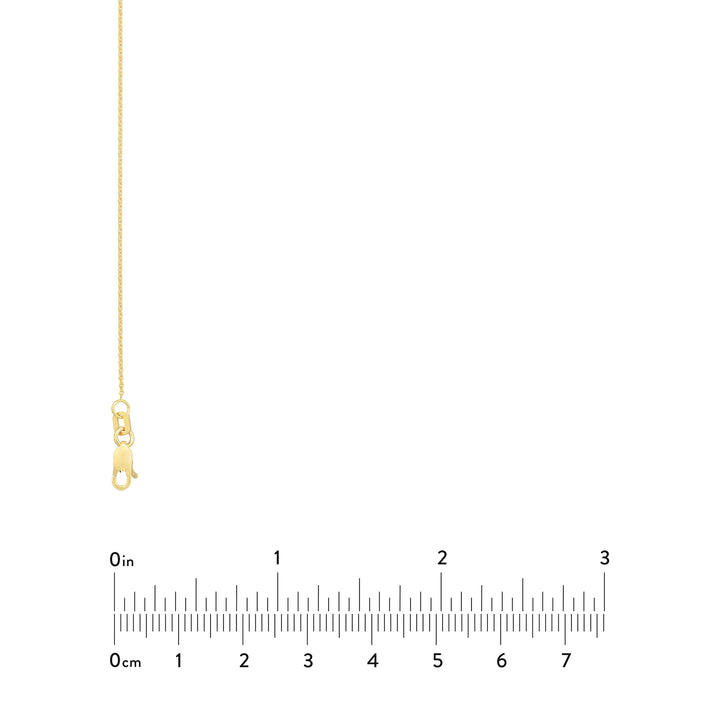 18" 0.9MM ADJUSTABLE TIGHT CABLE CHAIN NECKLACE | 14K YELLOW GOLD | MZ005832-14Y - Brownlee Jewelers