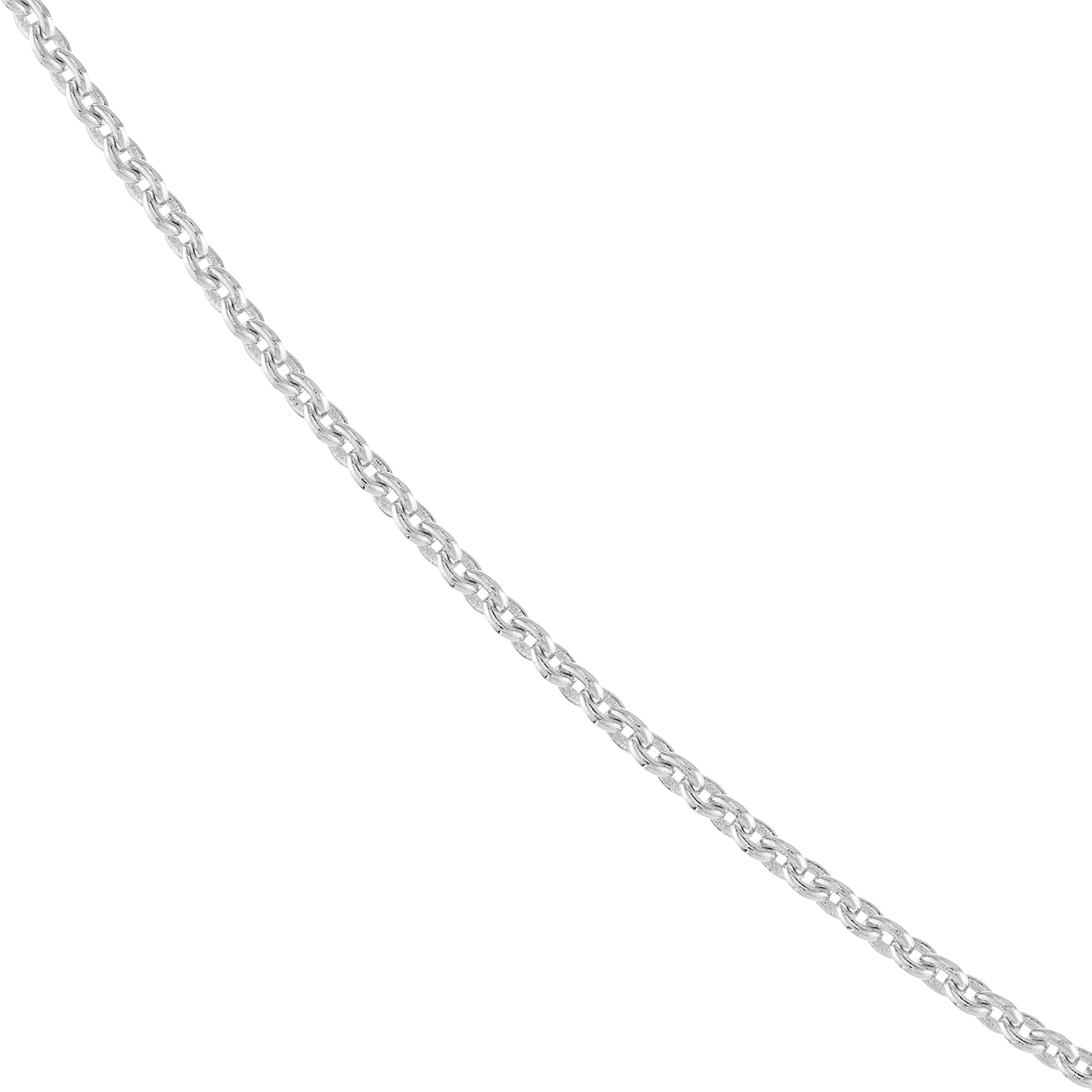 18" 0.7MM ADJUSTABLE CABLE CHAIN NECKLACE | 10K WHITE GOLD | MZ006814-10B - Brownlee Jewelers
