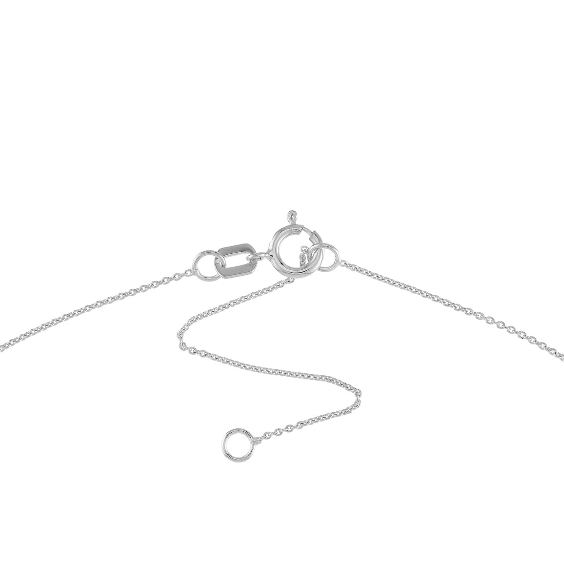 18" 0.7MM ADJUSTABLE CABLE CHAIN NECKLACE | 10K WHITE GOLD | MZ006814-10B - Brownlee Jewelers