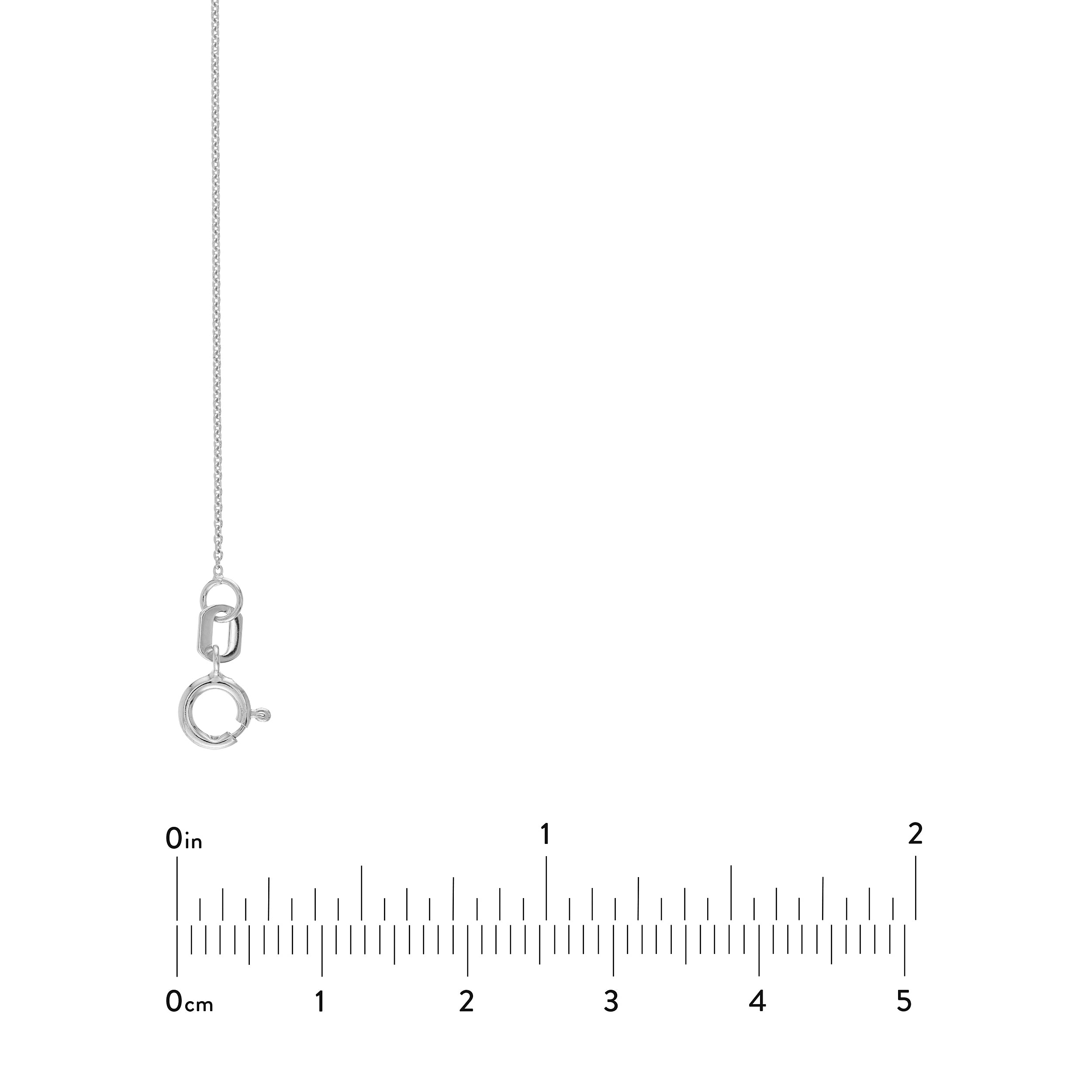 18" 0.7MM ADJUSTABLE CABLE CHAIN NECKLACE | 10K WHITE GOLD | MZ006814-10B - Brownlee Jewelers