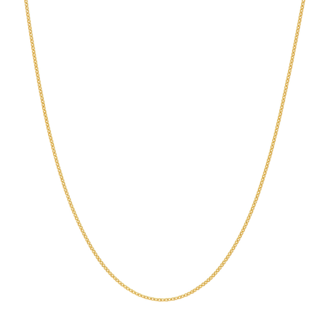 18" 0.7MM ADJUSTABLE CABLE CHAIN NECKLACE | 10K YELLOW GOLD | MZ006814-10Y - Brownlee Jewelers