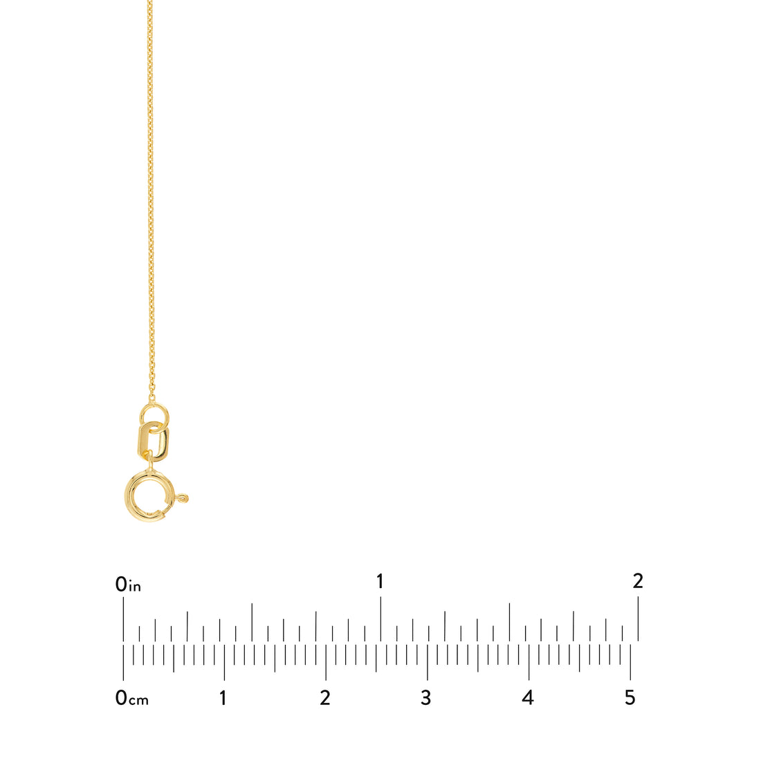 18" 0.7MM ADJUSTABLE CABLE CHAIN NECKLACE | 10K YELLOW GOLD | MZ006814-10Y - Brownlee Jewelers