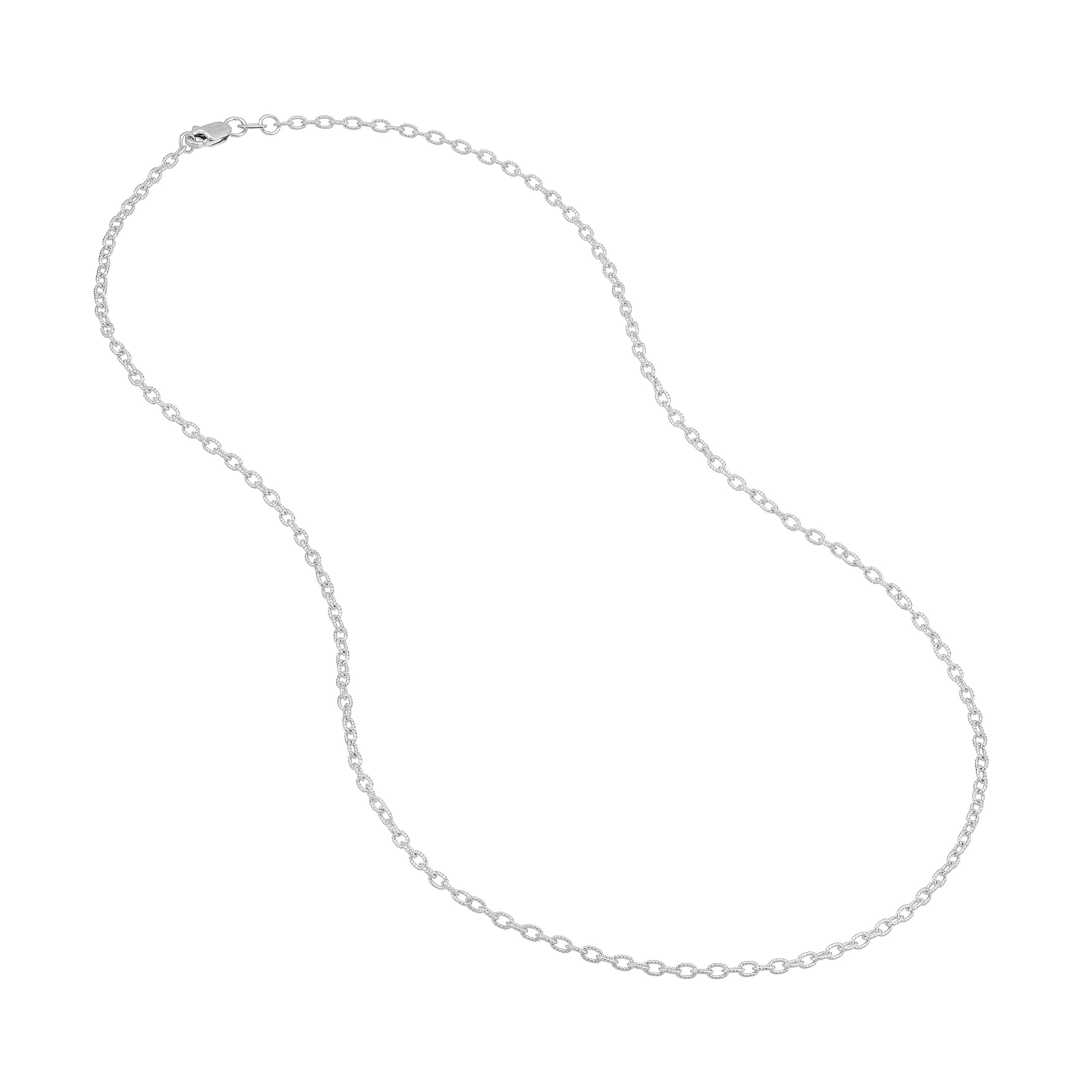 20" 1.9MM ROLO CHAIN NECKLACE | 14K WHITE GOLD | MZ007023-14B - Brownlee Jewelers
