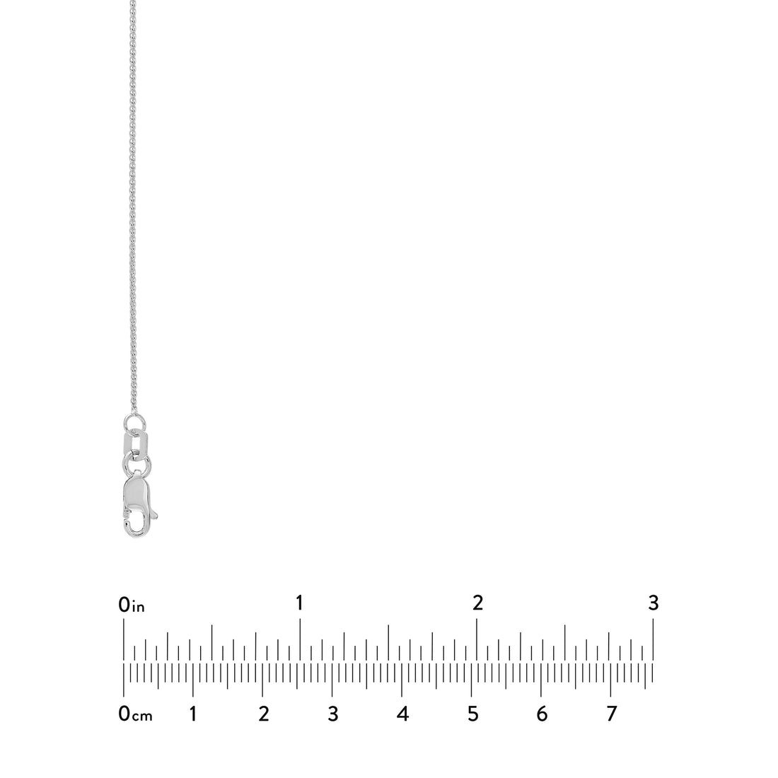 18" 0.85MM ADJUSTABLE ROUND WHEAT CHAIN NECKLACE | 10K WHITE GOLD | MZ007252-10B - Brownlee Jewelers