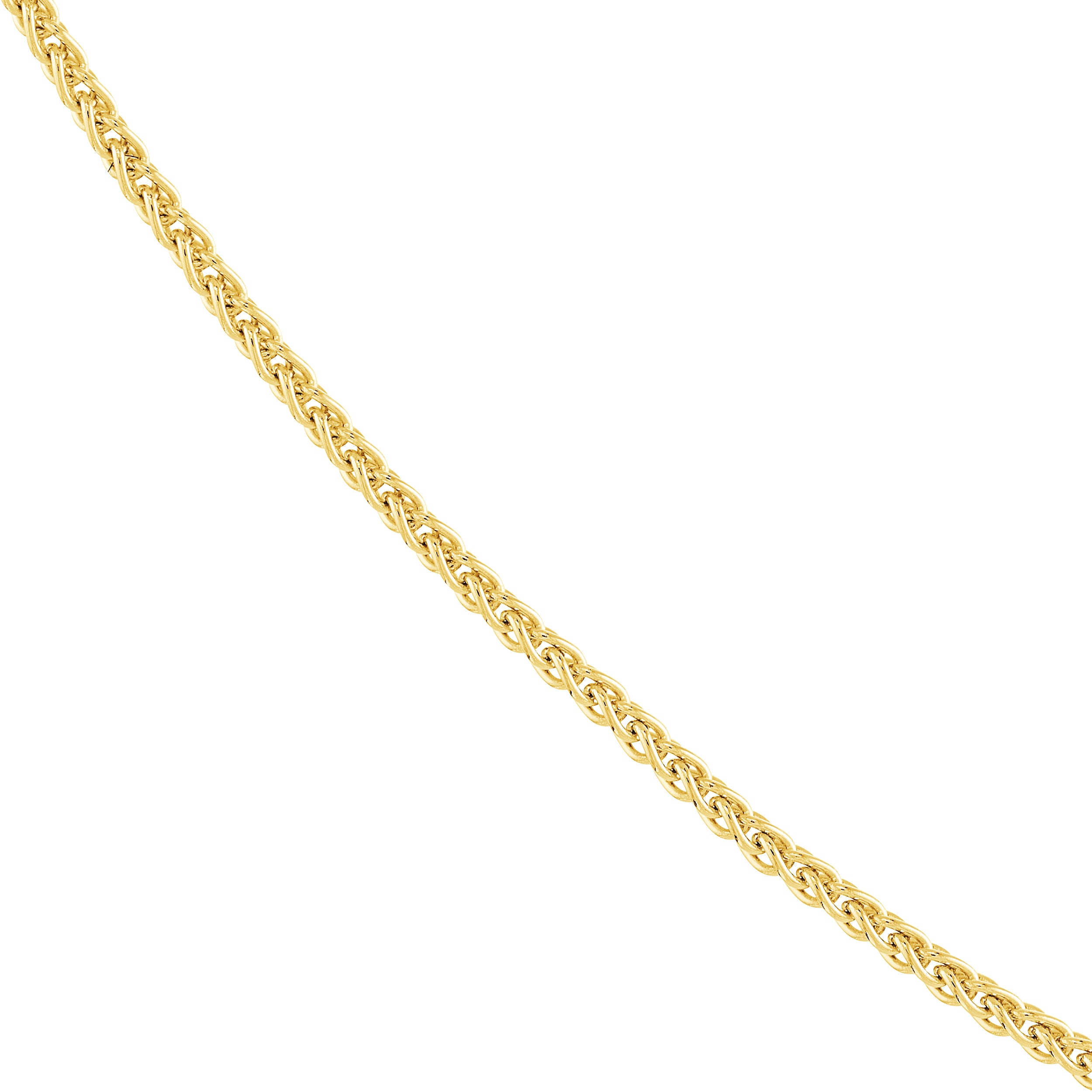 18" 0.85MM ADJUSTABLE ROUND WHEAT CHAIN NECKLACE | 10K YELLOW GOLD | MZ007252-10Y - Brownlee Jewelers