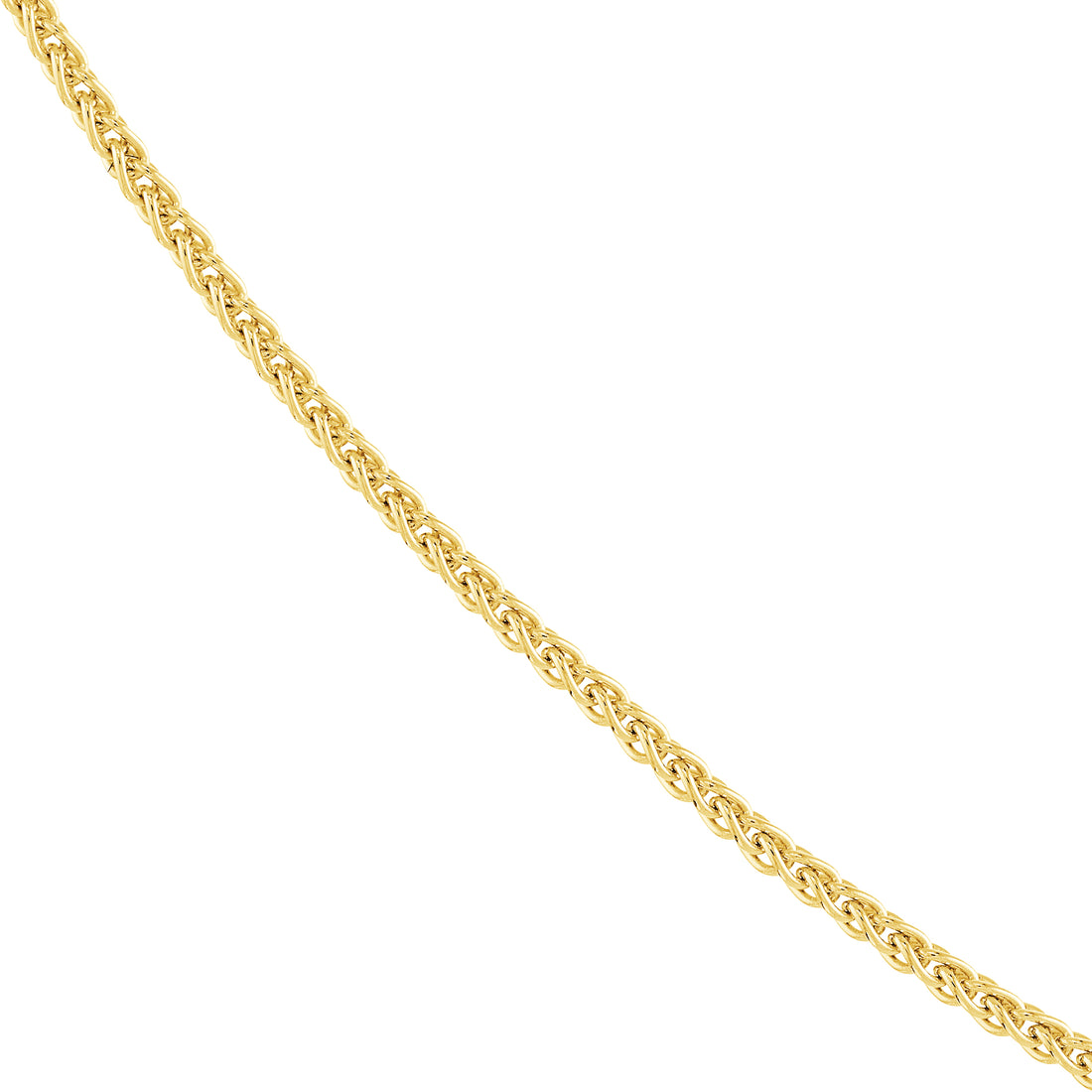 18" 0.85MM ADJUSTABLE ROUND WHEAT CHAIN NECKLACE | 10K YELLOW GOLD | MZ007252-10Y - Brownlee Jewelers