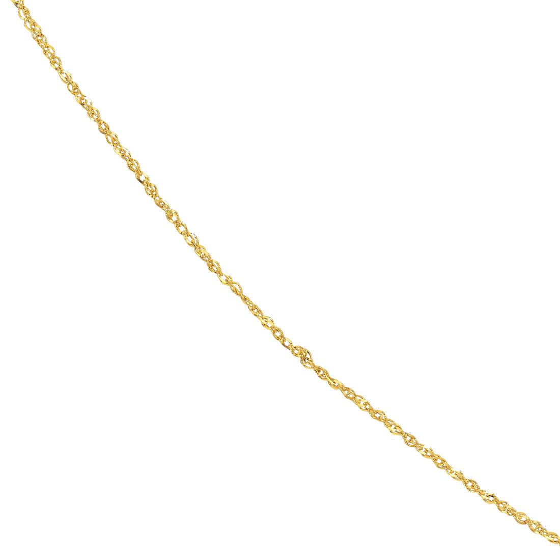 18" 1.15MM SPARKLE SINGAPORE CHAIN NECKLACE | 14K YELLOW GOLD | MZ007307-14Y - Brownlee Jewelers